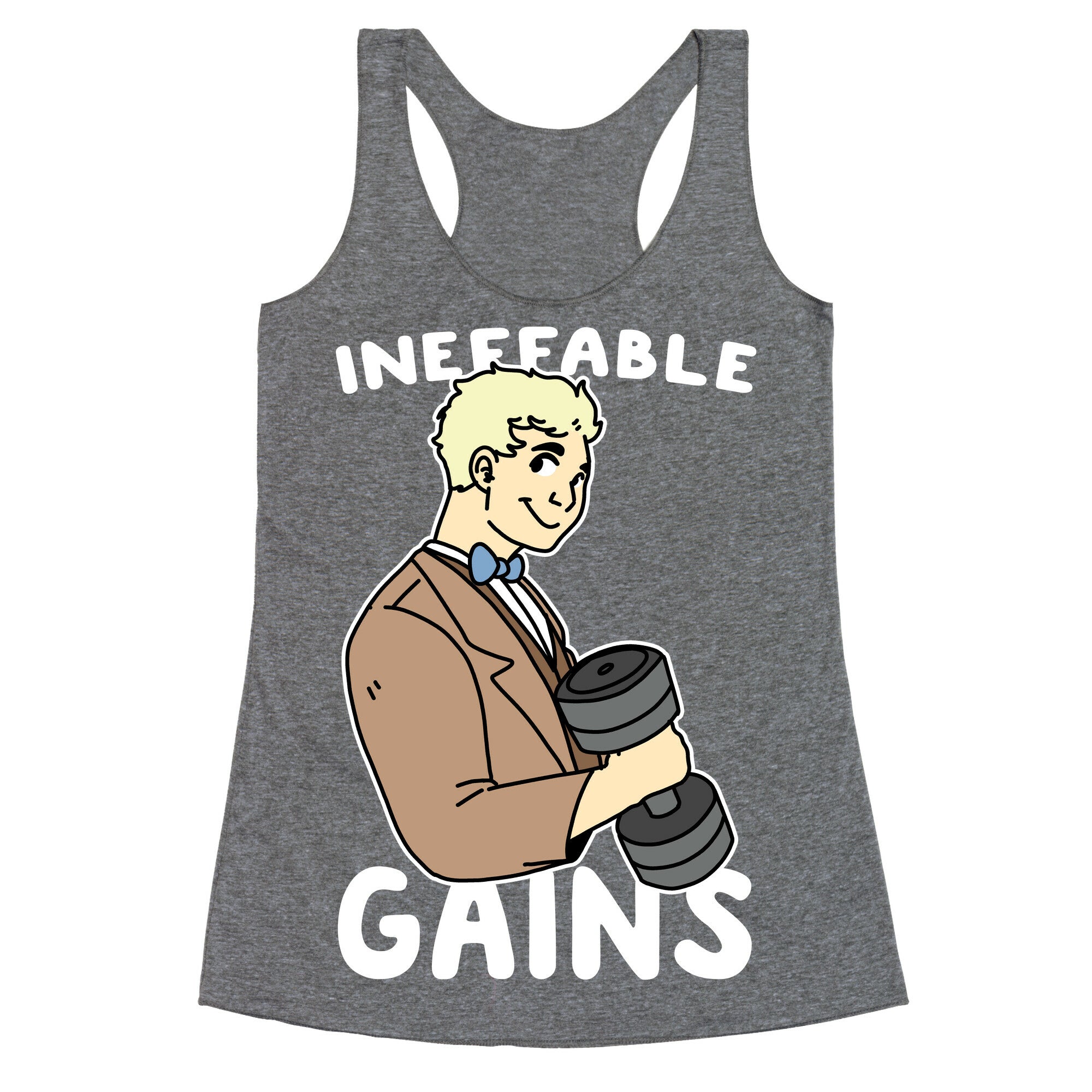Ineffable Gains - Aziraphale  Racerback Tank